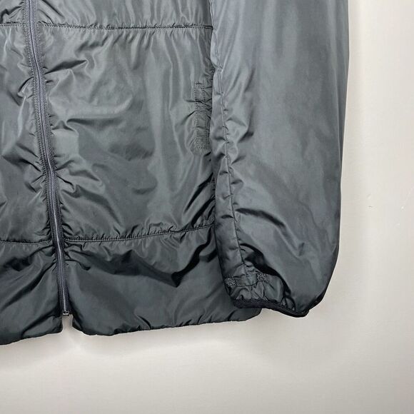 PRADA Mens Gray Full-Zip Nylon Jacket Sz 48 Medium M Wool Collar LOGO - Picture 3 of 15